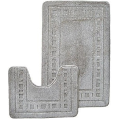 Catherine Lansfield Сиви постелки за баня в комплект от 2 бр. Armoni - Catherine Lansfield (BR/23890/W/BMPM/GY)