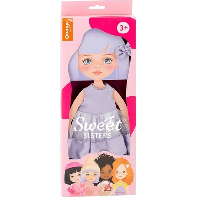 Orange Toys Комплект дрехи за кукла Orange Toys Sweet Sisters - Лилава рокля (S04)