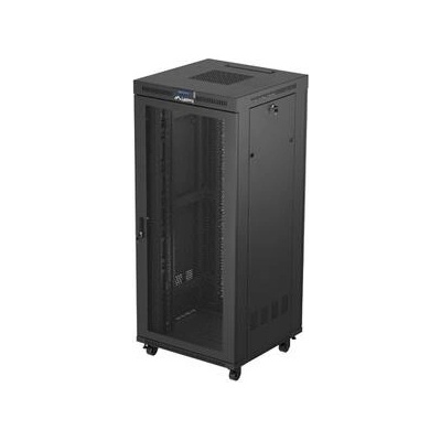 Lanberg Комуникационен шкаф, Lanberg rack cabinet 19" free-standing 37U/600X800 (FLAT PACK) with mesh door LCD black (FF01-8837-23BL)