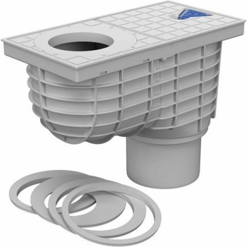 Chuděj Kanalizačná vpusť spodná D110 šedá