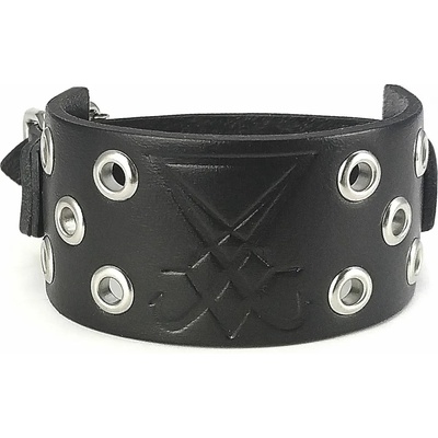 Leather & steel fashion гривна Sigil Steel - Черен - LSF1 83