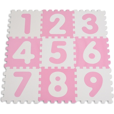 Sunta Мек пъзел килим Цифри розов 1001b3(wh/pk)ab (108818)