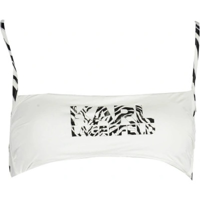 KARL LAGERFELD Горнище на бански за жени karl lagerfeld, Бял (kl22wtp26_bianco_white)