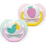 Philips Залъгалки Philips Avent Ultra Air Happy 0-6м розово с папагал и ягода (Ultra Air Happy)