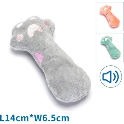 Nobleza plyšová hračka labka 14 cm sivá