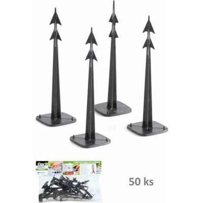 PROSPERPLAST Kolíky upevňovacie HARPOON PEG 120 čierne (bal. 50 ks)