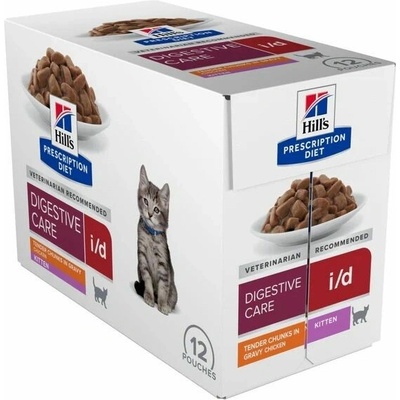 Hill's Prescription Diet i/d Péče o trávení kapsička pro koťata kuře 12 x 85 g