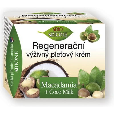 BC Bione Macadamia a kokosové mlieko regeneračný pleťový krém 51 ml