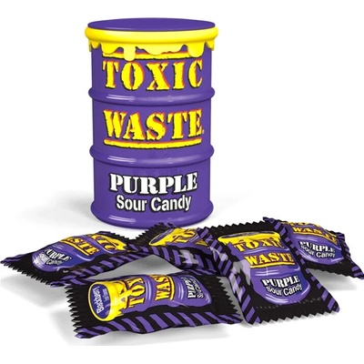 Toxic Waste Purple Drum extrémně kyselé bonbóny lesní ovoce 42 g