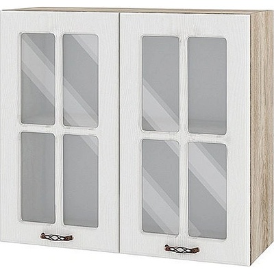 ИРИМ Горен кухненски шкаф Сити АРФ-Бяло фладер-04-104 80 см