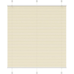 vidaXL Плисирана щора Cream 115x150 cm Ширина на плата 114, 4 cm (4015299)