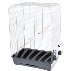 INTER-ZOO Pet Products Клетка за птици НИНА хром - 54 x 34 x 75 см ЧЕРНА