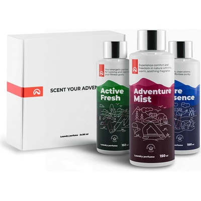 Northfinder parfém na praní 3 x 150 ml ACTIVE FRESH + ADVENTURE MIST + PURE ESSENCE clear