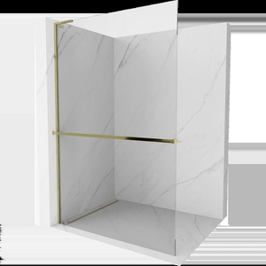 Mexen Kioto+ L душ преграда с рафт Walk-in 60 x 200 cm, прозрачна, златна - 800-060-123-50-00 (800-060-123-50-00)