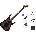 Jackson JS Series Dinky JS32 AH Premium SET Transparent Black Електрическа китара
