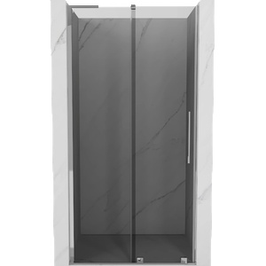 Mexen Velar L плъзгащи се душ врати 90 см, графит, хром - 871-090-003-41-01 (871-090-003-41-01)