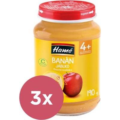 Hamé Banán 4+ 3 x 190 g