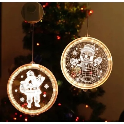 Foxter 3D LED Vánoční ozdoba s přísavkou 16 cm