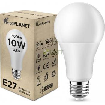 BERGE LED žárovka EcoPLANET E27 - 10W - 800Lm - neutrální bílá