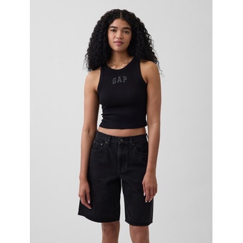 GAP Нарязано crop топче с логото GAP GAP | Cheren | ЖЕНИ | XXS