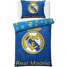 Carbotex bavlna povlečení FC Real Madrid motiv Blue Stars 100% bavlna Renforcé 70x90 140x200