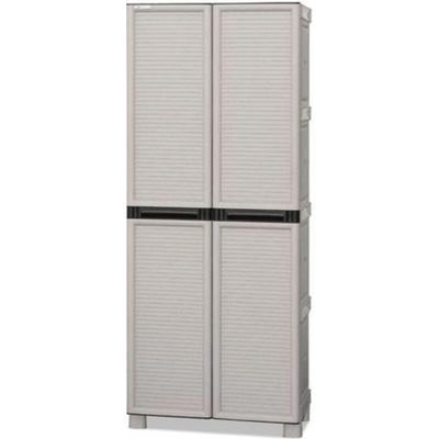 Artplast Plastová upratovacia skriňa, 700 x 390 x 1720 mm, sivá