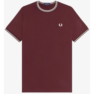 Fred Perry Тениска Fred Perry Twin Tipped T-Shirt - Oxblood 64A
