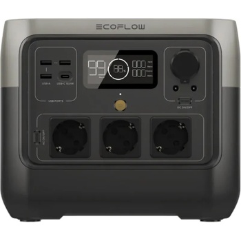 EcoFlow RIVER 2 Pro Portable Power Station 768Wh - портативна електростанция за зареждане на различна техника и устройства (черен)