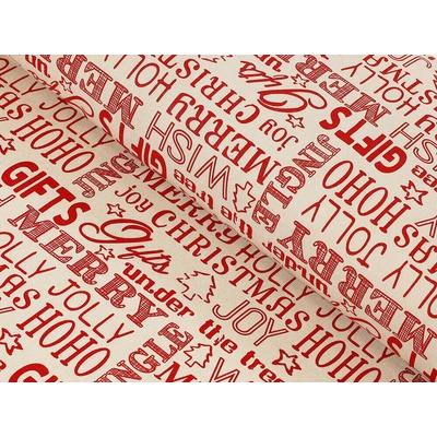 Škodák Bavlnená látka TERRA - merry Christmas - metráž šírka 150 cm