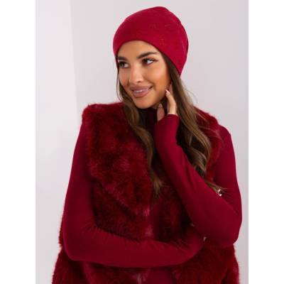 Wool Fashion Italia čepice AT-CZ-2325.96 Bordó