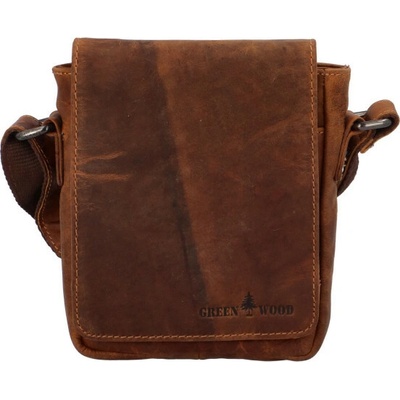 Green Wood pánska kožená taška crossbody Jimmy Joano Sandal
