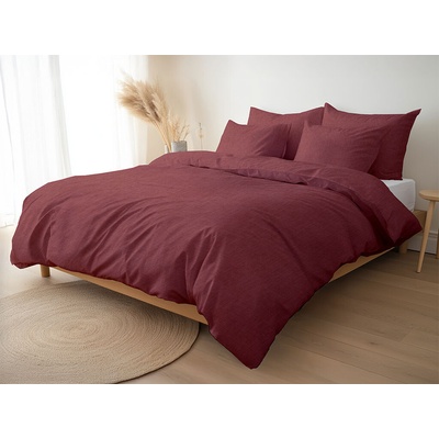 Tom Linen povlečení Lněné hnědé 90 x 135 cm 40 x 60 cm – Hledejceny.cz