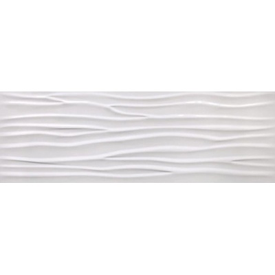 EBS Glaciar dekor 30 x 90 cm wave biely lesklý 1,08m²