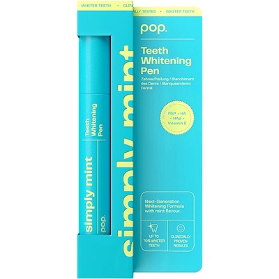 Pop Teeth Whitening Pen Simply Mint bieliace pero mätové 4 ml