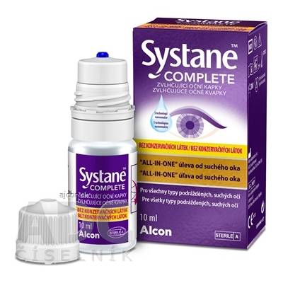 Alcon Laboratories, Inc. Systane COMPLETE Bez konzervačných látok zvlhčujúce očné kvapky 1x10 ml