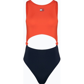 Tommy Hilfiger Дамски бански от една част Tommy Jeans Cut Out One Piece hot heat