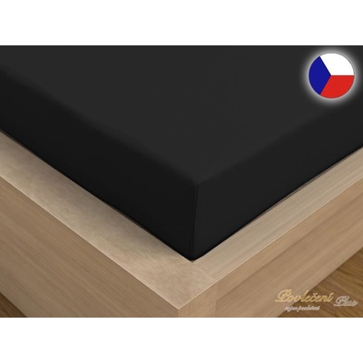 Kvalitex satén prostěradlo Luxury Collection černé 90x200x22