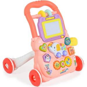 Moni Играчка за прохождане Elephant HE0811 розов (110762) Проходилка