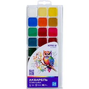 Kite Акварелни бои Kite Classic медени 24 цвята