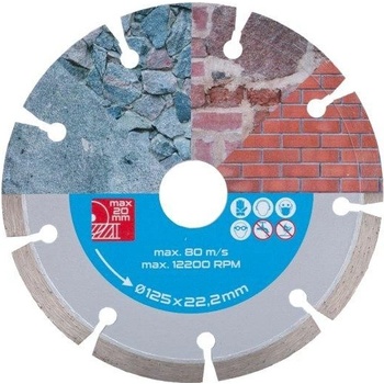 M.A.T Diamantový kotouč segmentový 125 x 22,2 mm 556863