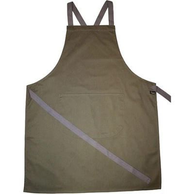 Dennys London Unisex dlouhá zástěra s laclem DP130 Olive