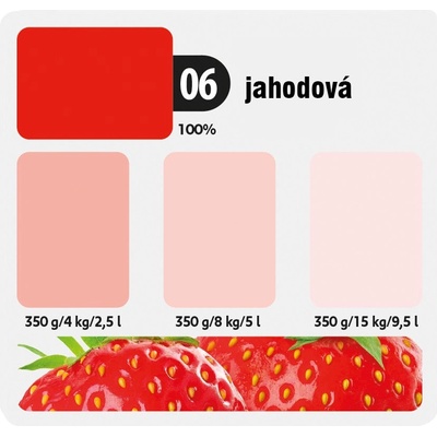 KITTFORT COLORLINE 0,35 kg Jahodová