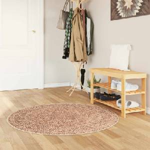 vidaXL Каса за килим MARSA Жълто 120 x 120 cm Полиестер и PVC (42023233)