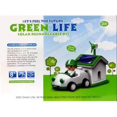 Cute Sunlight SolarBot 2 v 1 Green Life