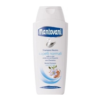 Mantovani Shampoo Neutro Capelli Normali výživný šampon s keratinem a lněným semínkem na normální vlasy 400 ml