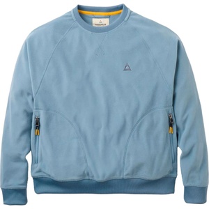 Passenger Дамски поларен пуловер Passenger Women's Ayla Micro Polartec Crew Fleece Fleece jumper - Stormy Blue (105-7495-0112)