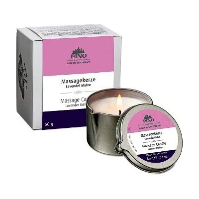 PINO Масажна свещ Лавандула - Слез, 60 г