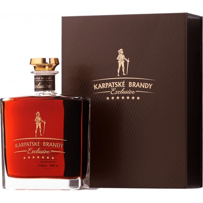 Karpatské Brandy Exclusive 40% 0,7 l (kazeta)