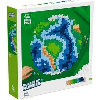 Plus-Plus Skládej podle čísel - Země 800 ks