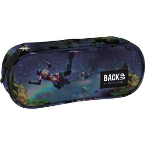 BackUP Овален ученически несесер BackUp A - Weightlessness, 1 цип (93090)